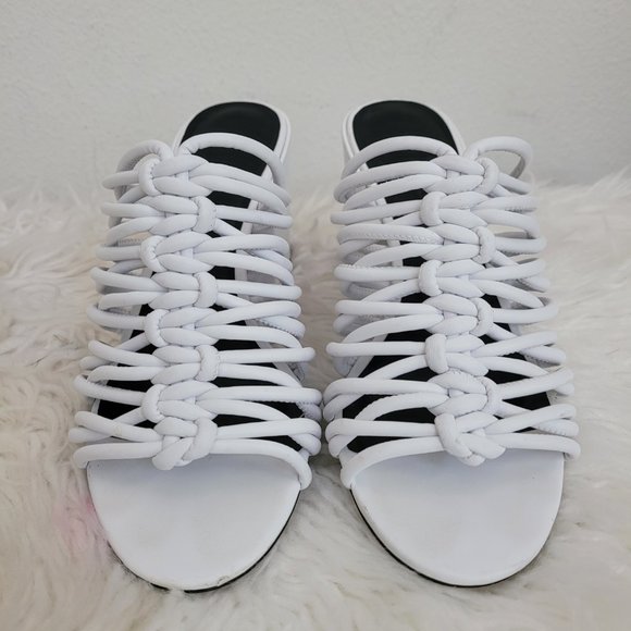 REBECCA MINKOFF Calanthe Strappy Block Heel Sandals Vegan Leather Sz 8 M - Picture 4 of 13